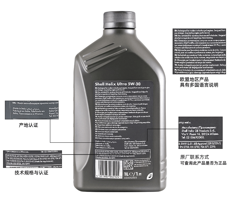 殼牌 超凡喜力Helix Ultra 5W-30 A3/B4 SL 1L裝-第4張圖片-鄭州市冠恒貿(mào)易有限公司【官方網(wǎng)站】-車(chē)用潤(rùn)滑油服務(wù)專(zhuān)家